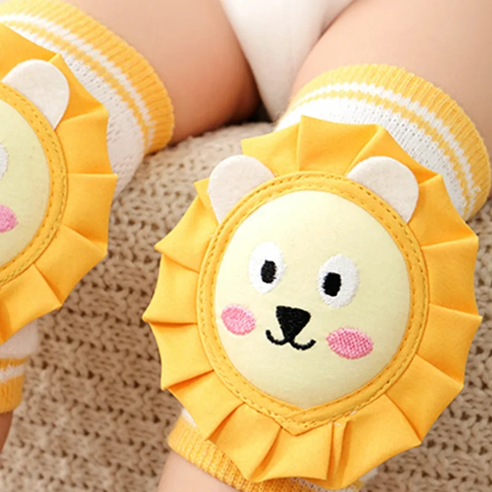 Cute Cartoon Dinosaur Baby Knee Protectors Anti Slip Crawling Pads 2