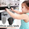 Childproof Oven Door Lock for Toddlers, Heat-Resistant Self-Adhesive Lock, No-Drill, Durable Baby Safety Locks