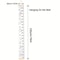 Kids Growth Chart Ruler Removable Wall Art Waterproof Nursery Decor Height Measure Wall Chart For B 5