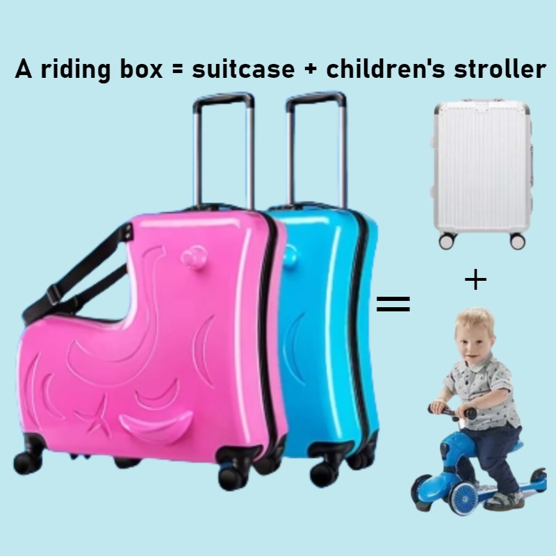 Luggage For Kids Scooter With Removable Seat Belt Pedal Cabin Size 2