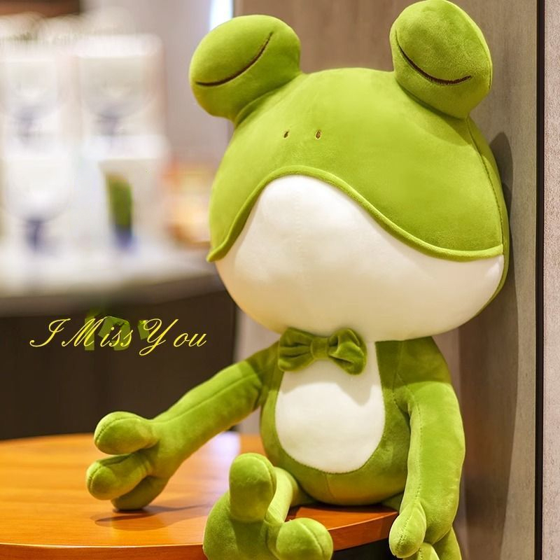 Long-Leg Plush Frog Doll, Soft Stuffed Frog Animal, Cute Frog Plushie Gift for Kids, Frog Decor Photo Prop