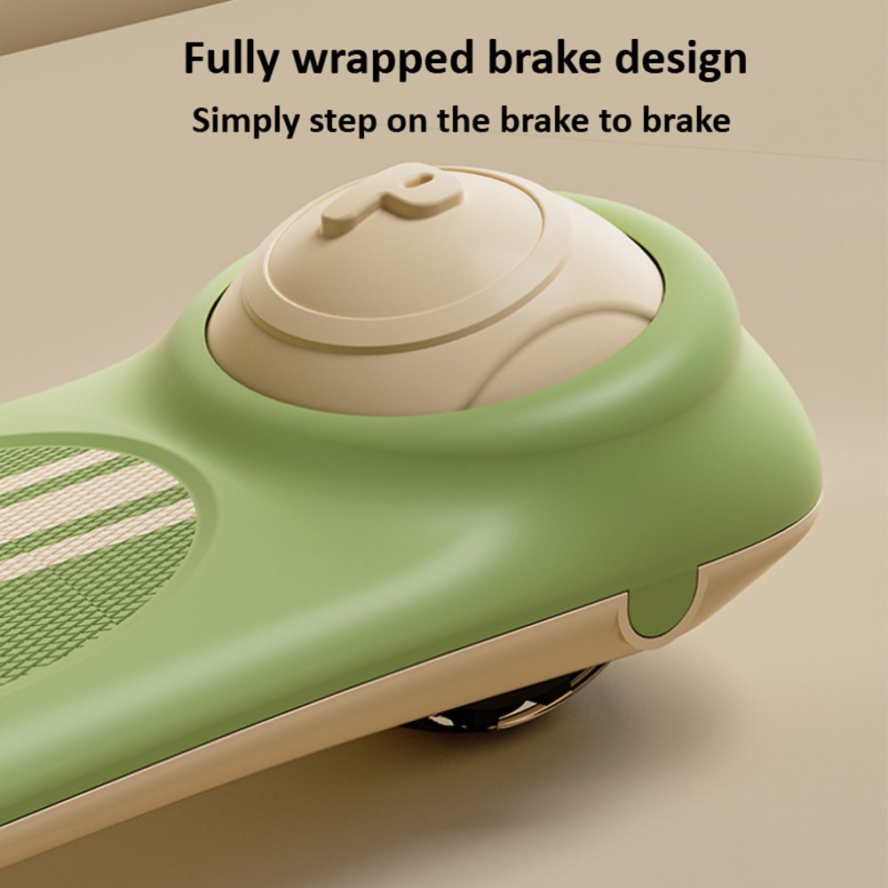 Wheel Kids Scooter With LED Lights Adjustable Height Reversible Seat Push Handle For Kids 5