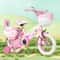 Cute Cartoon Princess Girls Bike Folding Childrens Bicycle With Training Wheels Doll Seat Basket K 0