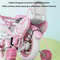 Cute Cartoon Princess Girls Bike Folding Childrens Bicycle With Training Wheels Doll Seat Basket K 4