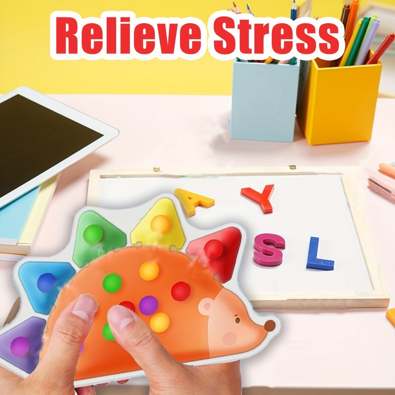 Sensory Color Sorting Toys, Fidget Toys for Toddlers, Montessori Fine Motor Skill Learning Games