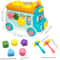 Interactive Music Activity Bus For Kids Shape Sorter Toy With Sound Light WhackaMole Cartoon Schoo 7
