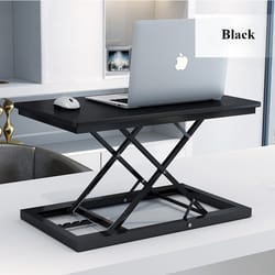 gas spring laptop stand riser lightweight sit to stand converter
