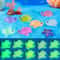 Micro Landscape Ornament DIY Resin Craft, 10pcs Luminous Small Turtle, Color Mixed
