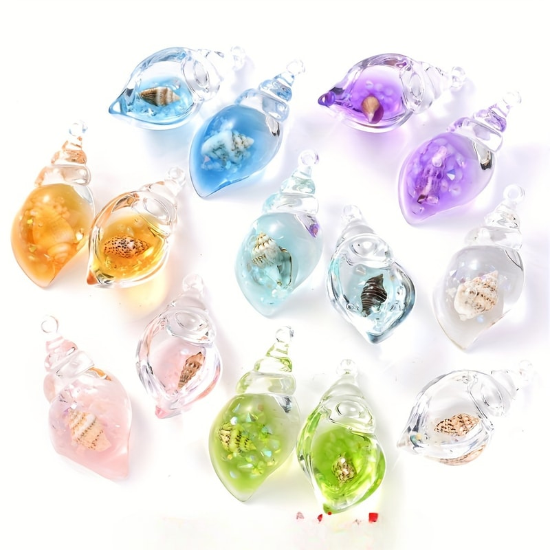 Micro Landscape Ornament DIY Resin Craft, 10pcs Luminous Small Turtle, Color Mixed