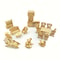 Natural Wood Mini House Furniture Collection Models DIY Wooden Dollhouse
