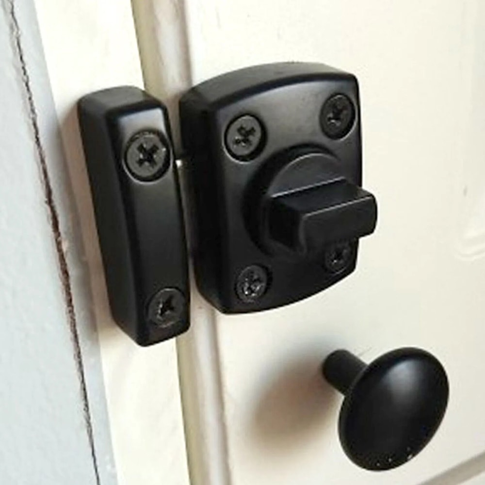 Double Sided Gate Hardware Safety Lock Gate Latch Slide Bolt 3