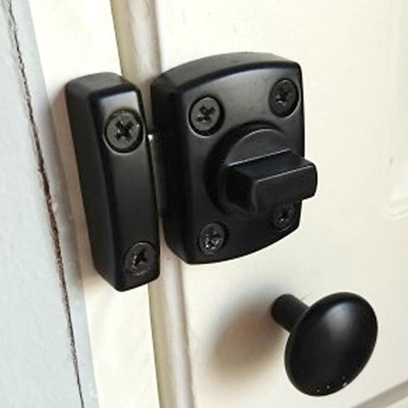 Double Sided Gate Hardware Safety Lock Gate Latch Slide Bolt 3