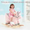 Wooden Plush Rocker Unicorn Ride On Toys for Toddlers, Baby Unicorn Rocker Gift for Kids