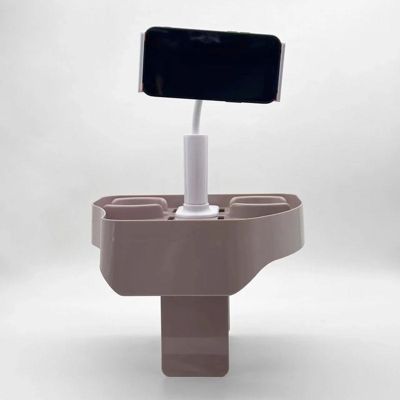 Adjustable Hot Tub Tray Table, Cup Holder & Phone Holder for Spa Wall Bathtub, Outdoor Drink Holder