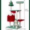 Cat Tower With Sisal Scratching Board Christmas Tree Cat Climbing Frame Plush Cat Bed 4