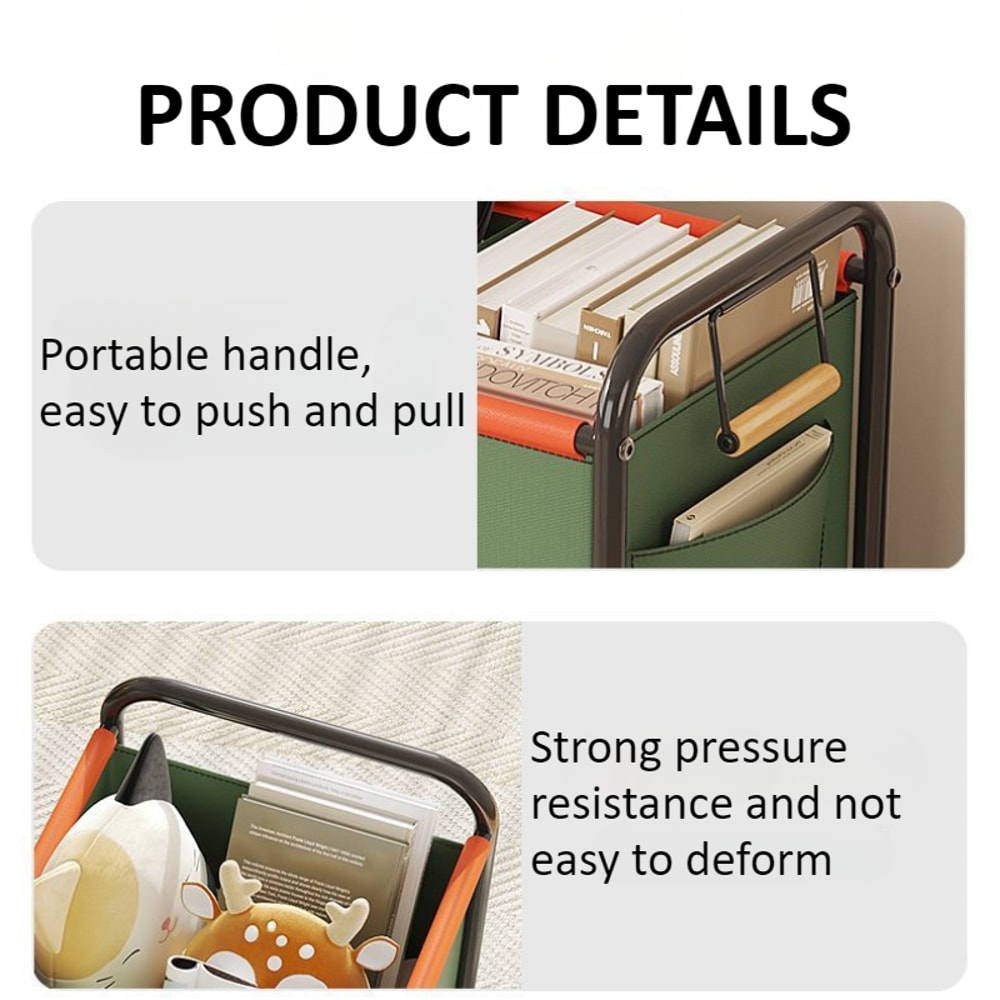 Sundries Storage Box With FourWheels Toy Storage Basket Large Capacity Trolley For Bedroom Universi 1