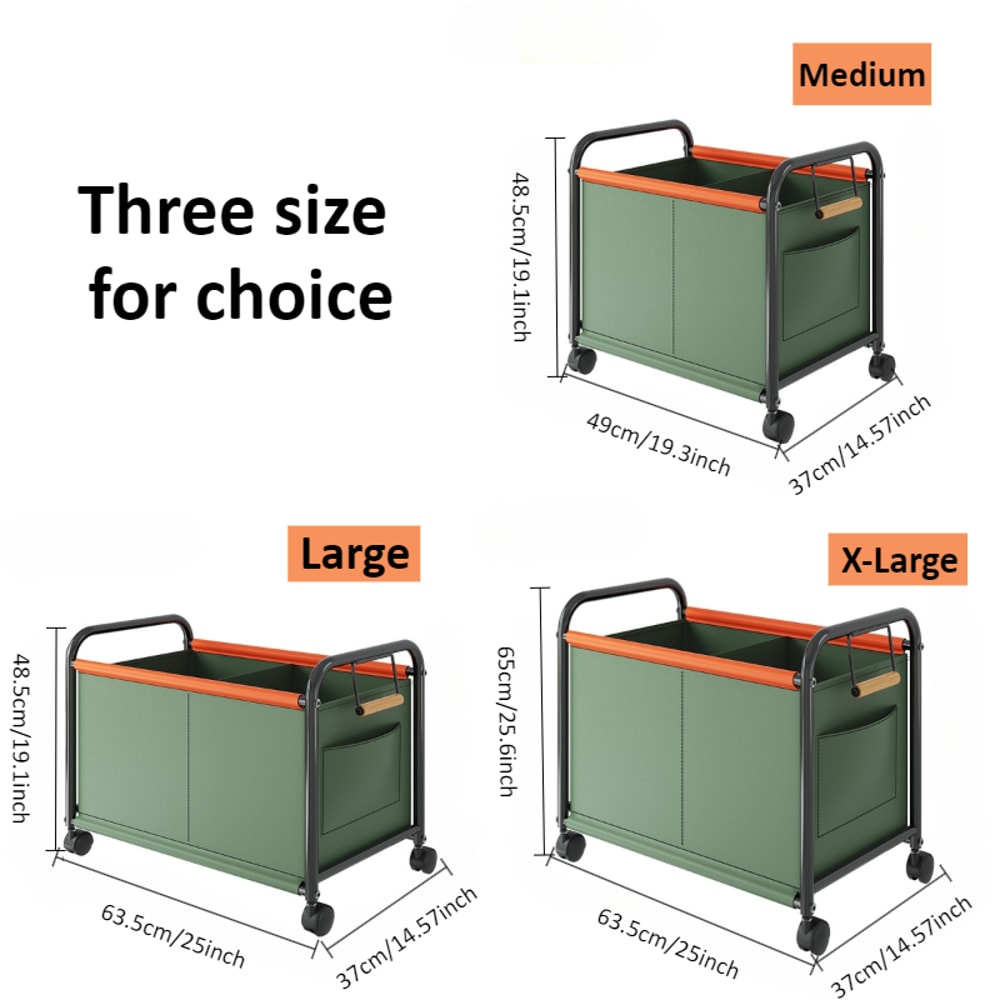 Sundries Storage Box With FourWheels Toy Storage Basket Large Capacity Trolley For Bedroom Universi 5