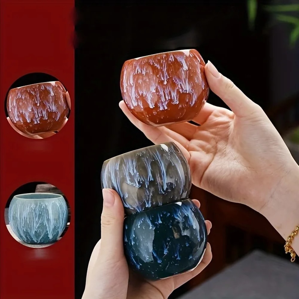 High-End Kung Fu Tea Set with Ceramic Japanese Teacups Gift Box