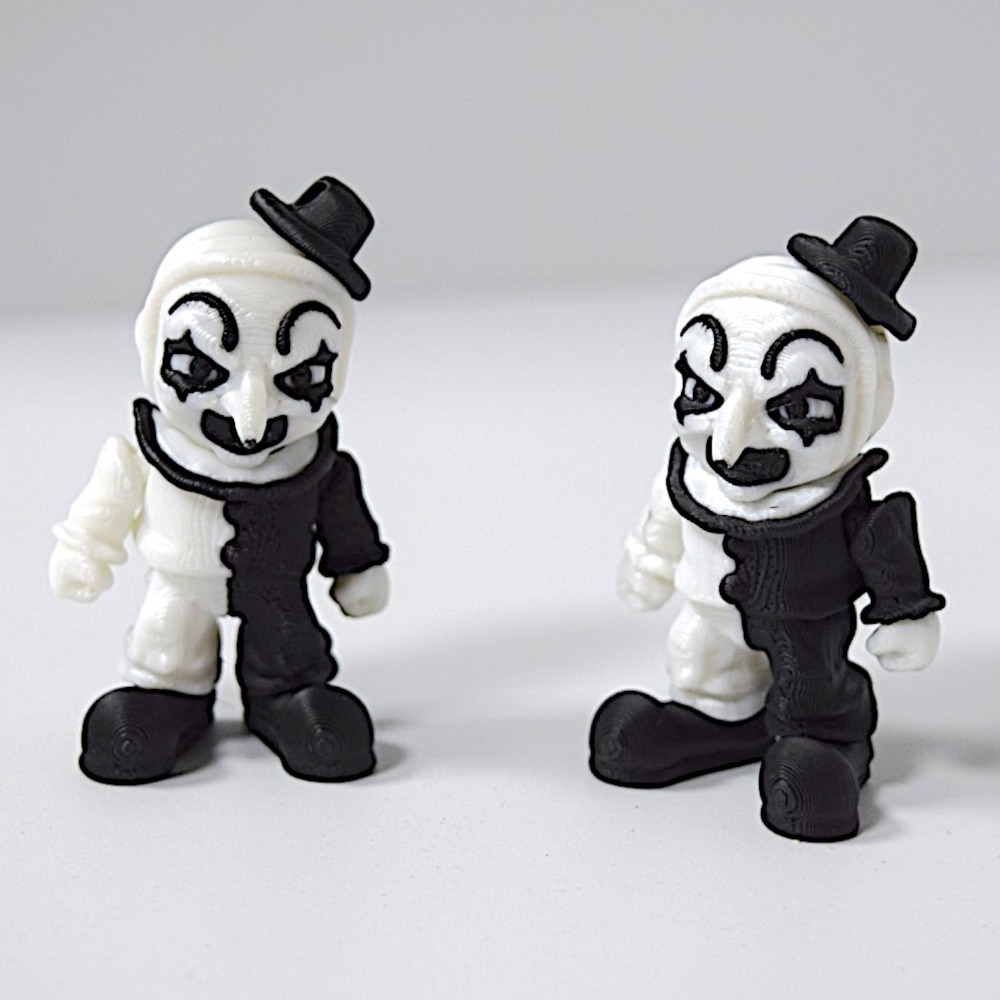 Killer Clown Bust Sculpture Printed Horror Clown Scene Halloween Movie Action Figure Decoration 1