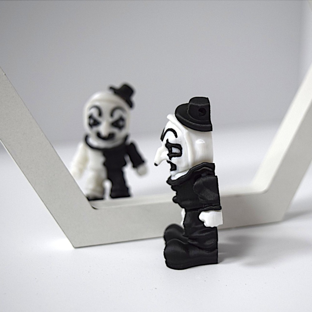 Killer Clown Bust Sculpture Printed Horror Clown Scene Halloween Movie Action Figure Decoration 0