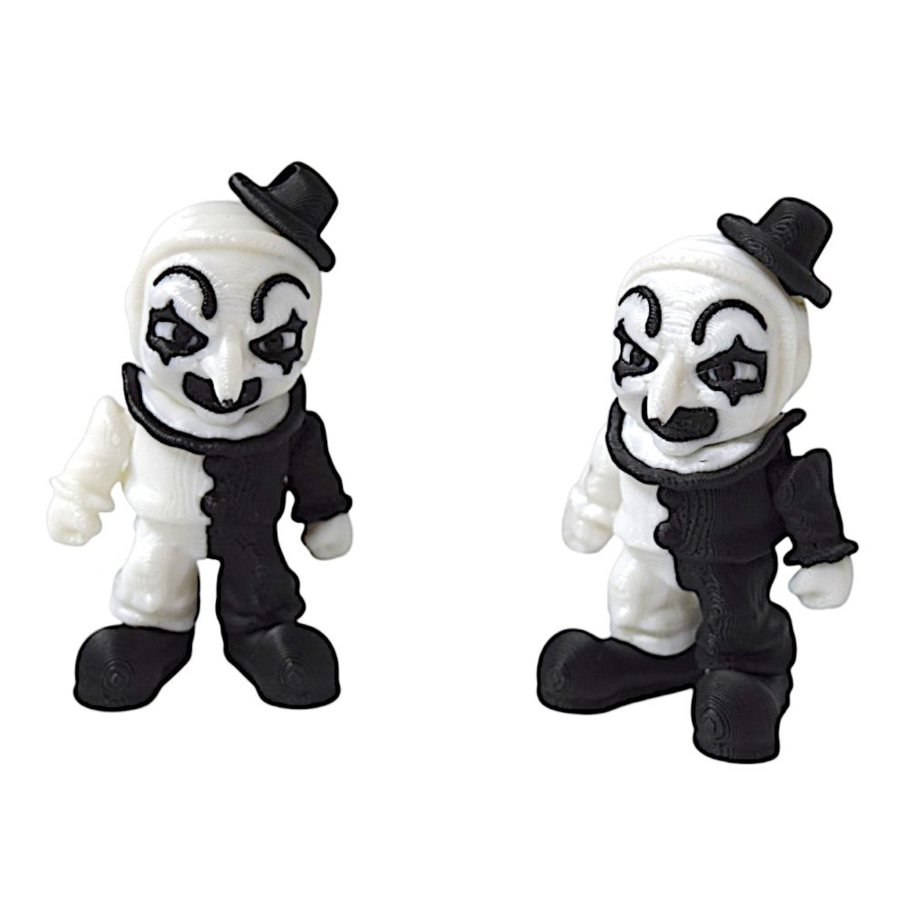 Killer Clown Bust Sculpture Printed Horror Clown Scene Halloween Movie Action Figure Decoration 4