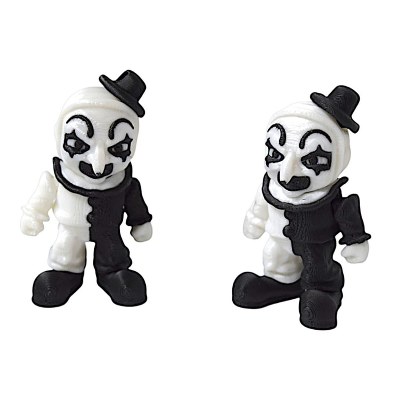 Killer Clown Bust Sculpture Printed Horror Clown Scene Halloween Movie Action Figure Decoration 4