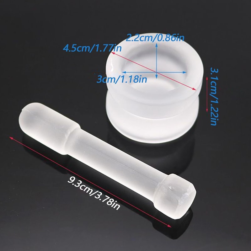 Mini Glass Mortar and Pestle Set, White Bowl for Medicine Grinding, Mixing, Crushing Pills, Perfect for Pharmacy Lab