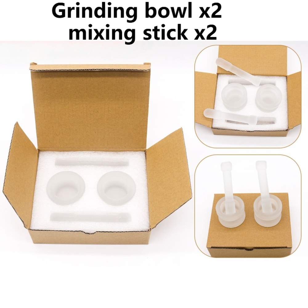 Mini Glass Mortar and Pestle Set, White Bowl for Medicine Grinding, Mixing, Crushing Pills, Perfect for Pharmacy Lab