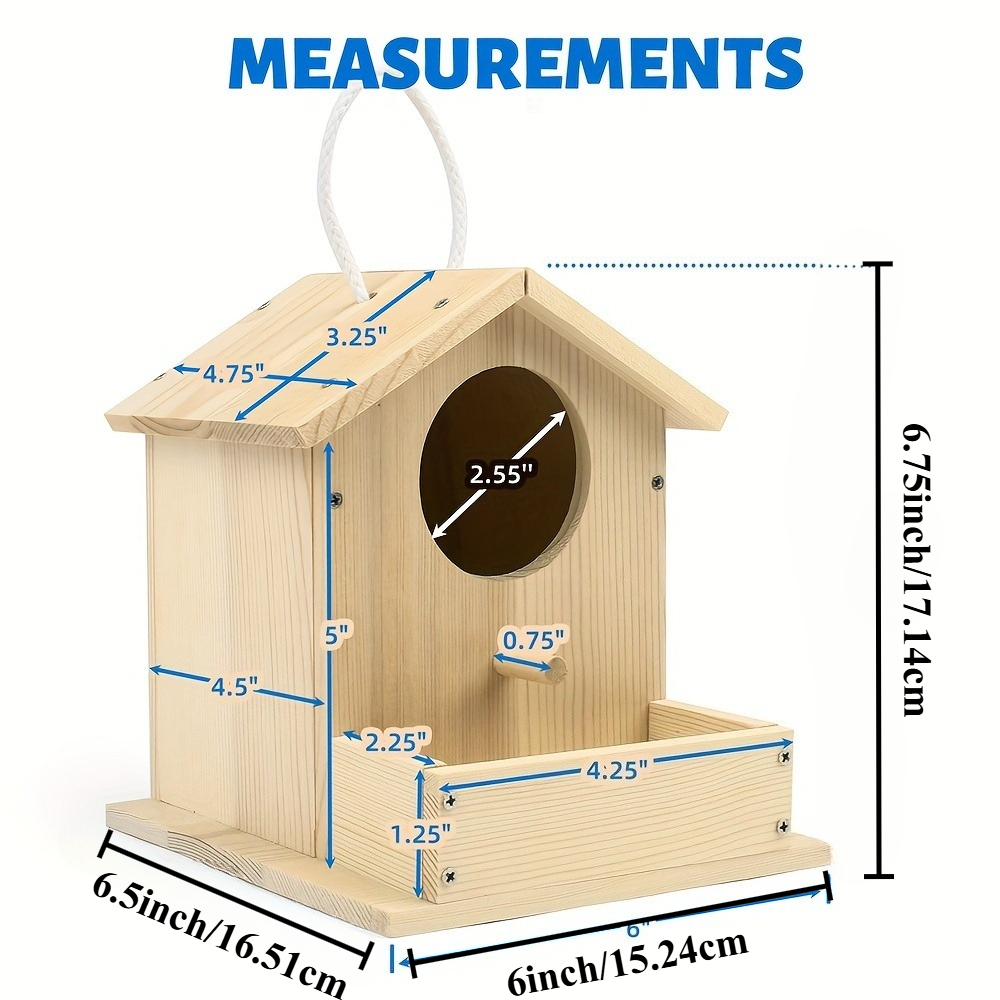 DIY Wooden Bird House Kits For Kids Adults Creative Arts And Crafts Set With Unfinished Wood Birdh 1