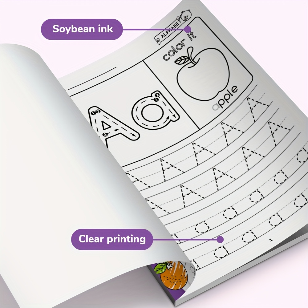 Educational Workbook for Preschool Learning, Alphabet Tracing, Busy ABC Color Book for Kids, Letter Tracing Fun for Boys