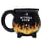 Witches Brew Cauldron Mug, Ceramic Heat Sensitive Cup, Color Changing Stoneware