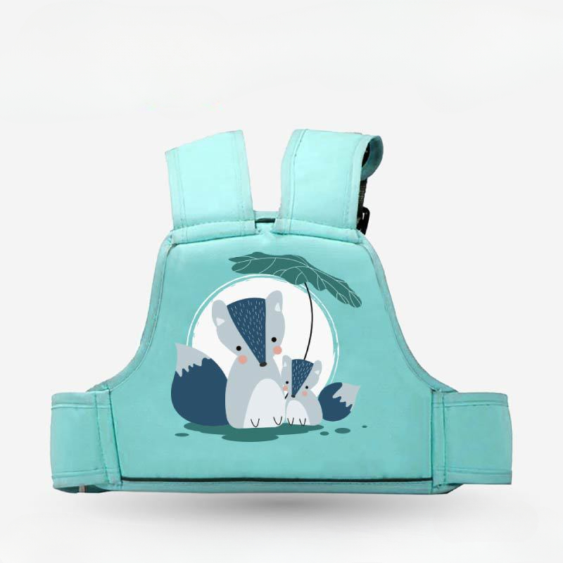Cartoon Kids Safety Harness, Breathable Adjustable Motorcycle Harness, Children Passenger Harness with Shoulders