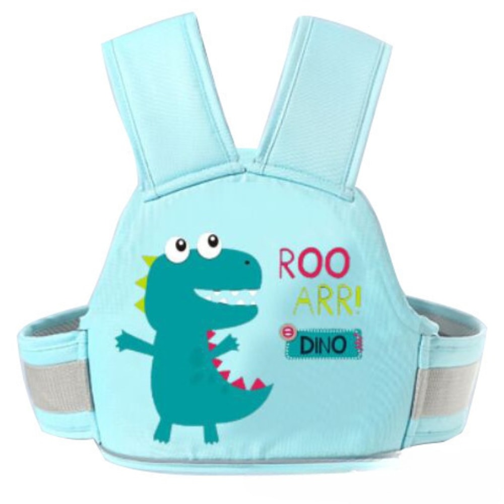 Cartoon Kids Safety Harness, Breathable Adjustable Motorcycle Harness, Children Passenger Harness with Shoulders