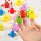 Funny Rubber Finger Puppets for Kids, Colorful Monster Stretchy Toys for Parties