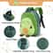 Mini Plushie Avocado Pumpkin Strawberry Backpack, Cute Cartoon Toddlers Schoolbag for Kids, Kindergarten Bookbag