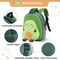 Mini Plushie Avocado Pumpkin Strawberry Backpack, Cute Cartoon Toddlers Schoolbag for Kids, Kindergarten Bookbag