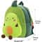 Mini Plushie Avocado Pumpkin Strawberry Backpack, Cute Cartoon Toddlers Schoolbag for Kids, Kindergarten Bookbag
