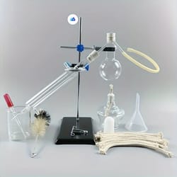 essential oil distiller, home distillation apparatus set, moonshine alcohol chemistry lab glassware kit