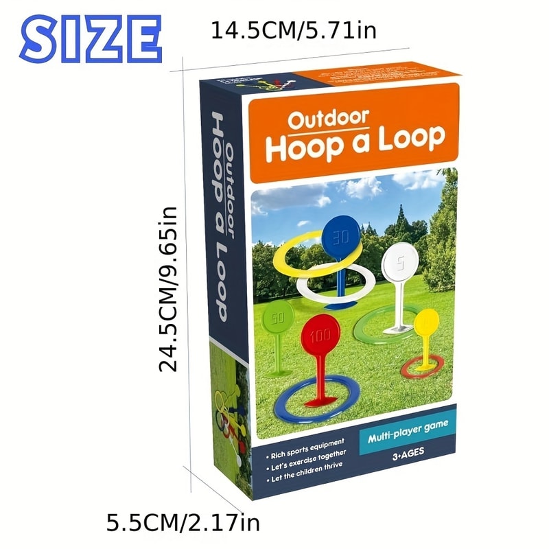 Toss Ring Toys For Lawn And Beach Outdoor Plastic Ring Toss Game For Kids Carnival Party Favors 2