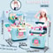 Pretend Play Ice Cream Shop Set Suitcase Dessert Cart Toys Storage Trolley Table Fun Gift For Kids 1