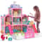 Princess Playhouse Set, Luminous Doll House Dreamhouse for Girls with Dolls, Furniture & Pretend Play Accessories