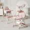 Foldable Baby High Chair, Convertible Infant Chair, Rocking Chair with Lockable Wheels