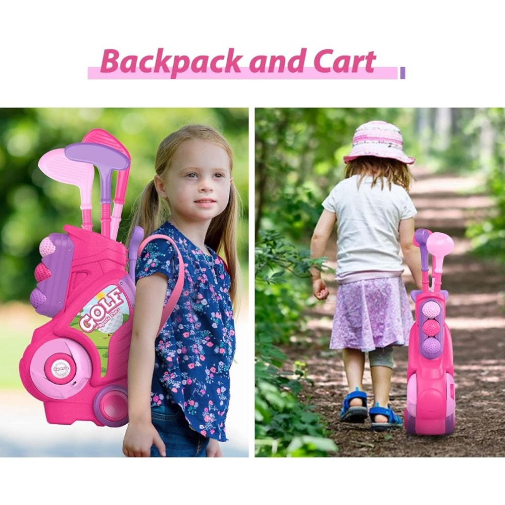 Golf Cart For Kids Toddler Golf Club Set Christmas Gift For Boys Girls 5