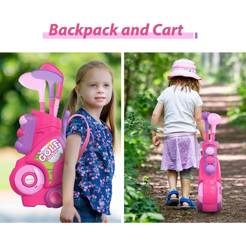 Golf Cart For Kids Toddler Golf Club Set Christmas Gift For Boys Girls 5