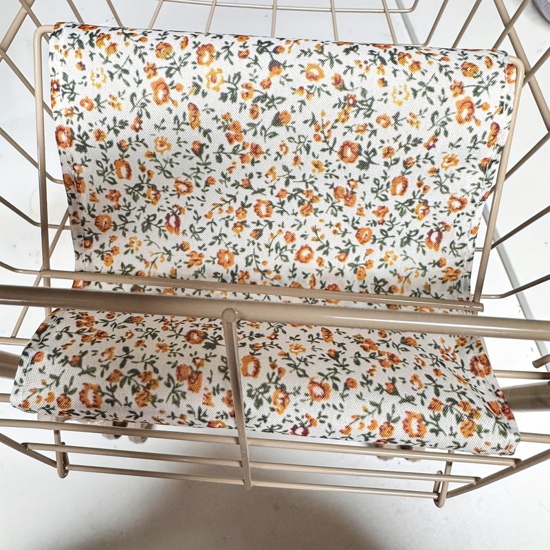 Shopping Cart Toy with Storage Bags, Foldable Dollhouse Grocery Cart for Girls, Perfect Christmas Gift for Pretend Play