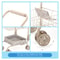 Shopping Cart Toy with Storage Bags, Foldable Dollhouse Grocery Cart for Girls, Perfect Christmas Gift for Pretend Play
