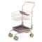 Shopping Cart Toy with Storage Bags, Foldable Dollhouse Grocery Cart for Girls, Perfect Christmas Gift for Pretend Play