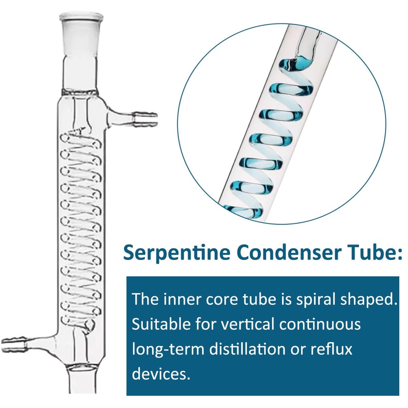 Glass Distillation Apparatus Set, Home Distiller for Moonshine, Alcohol Distiller Chemistry Lab Kit