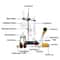 Glass Distillation Apparatus Set, Home Distiller for Moonshine, Alcohol Distiller Chemistry Lab Kit