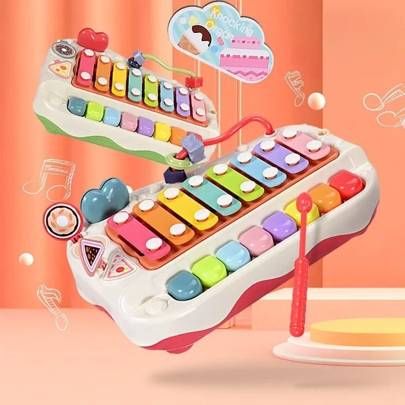 Educational Baby Piano Xylophone, Key Keyboard Piano Sensory Toys for Toddlers